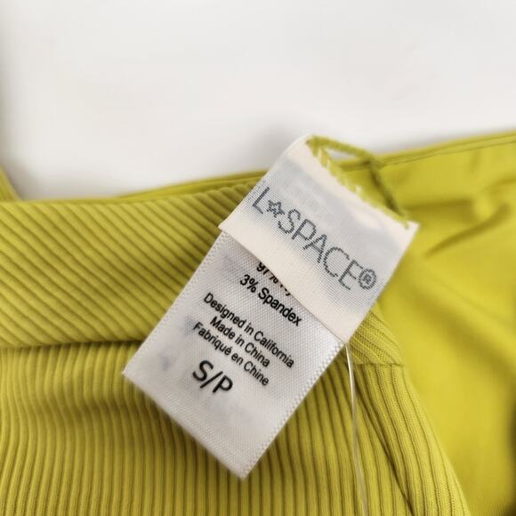 L*Space Lee Lee Bikini Top in Apple Green/Yellow Size Small NWT - Picture 4 of 4